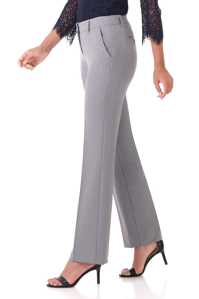 Rekucci Easy Care Straight Leg Trouser Dress Pants Charcoal