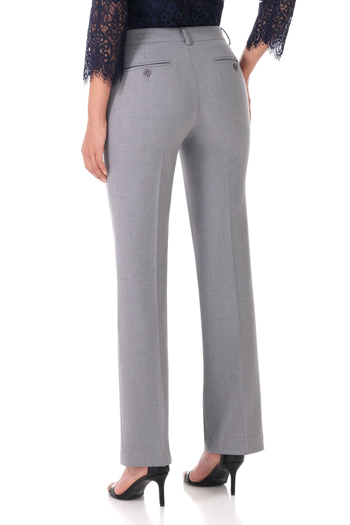 Rekucci Easy Care Straight Leg Trouser Dress Pants Charcoal