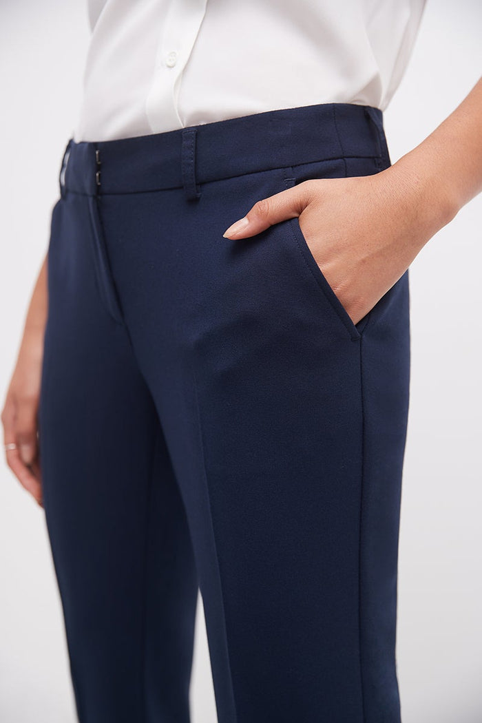 Rekucci Easy Care Straight Leg Trouser Dress Pants Navy