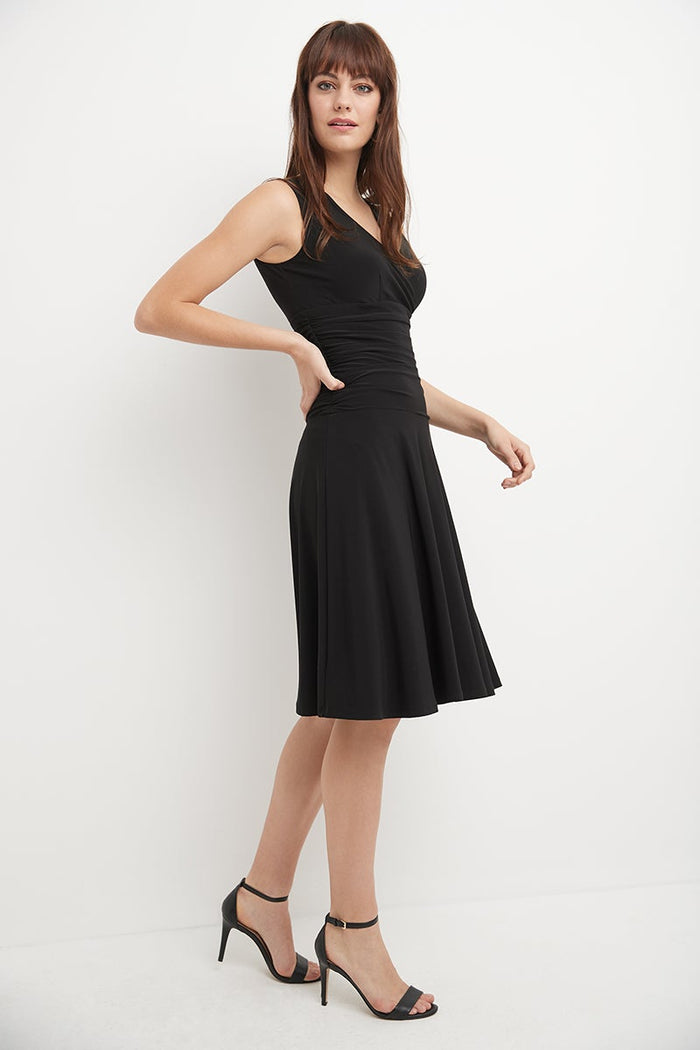 Rekucci Form-Fitting Sleeveless Dress With Tummy Control Black