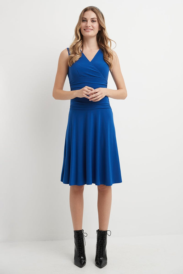 Rekucci Form-Fitting Sleeveless Dress With Tummy Control Sapphire