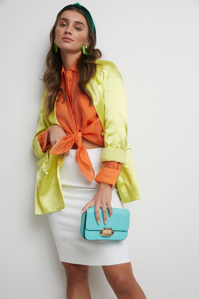 Rekucci Midi Pencil Skirt With Pull-on Style Design White