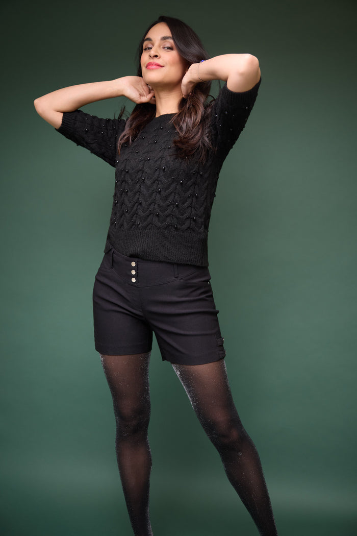 Rekucci Pull-on 5” Classic Shorts With Real Pockets Black