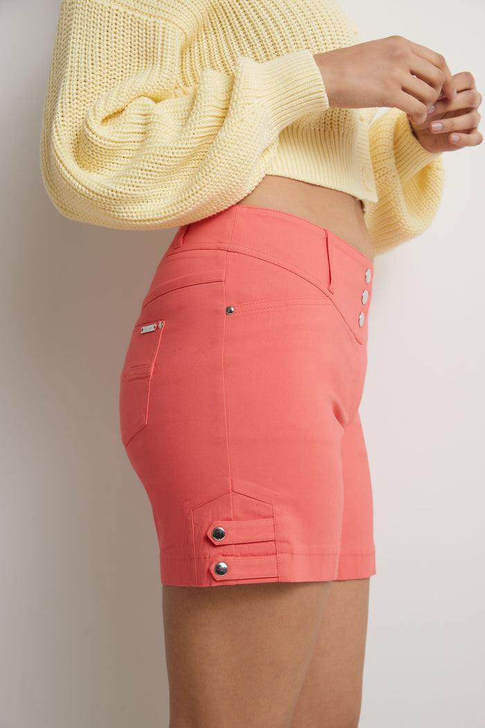 Rekucci Pull-on 5” Classic Shorts With Real Pockets Coral