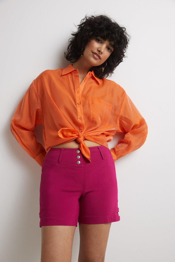 Rekucci Pull-on 5” Classic Shorts With Real Pockets Fuchsia