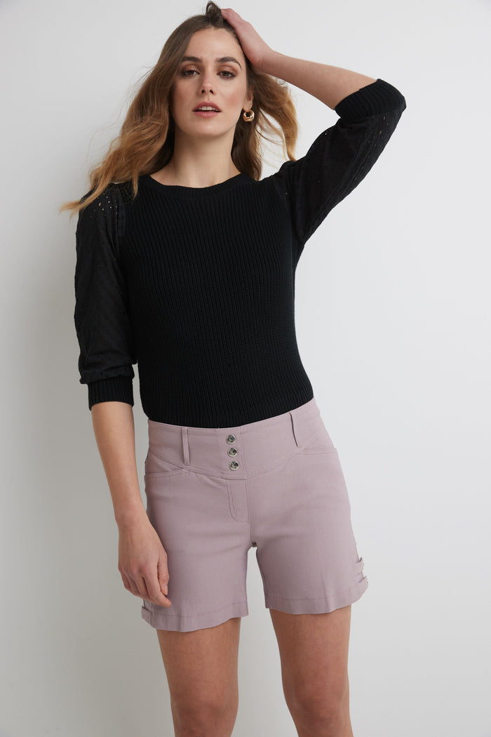 rekucci Pull-on 5” Classic Shorts with Real Pockets lavender-mist