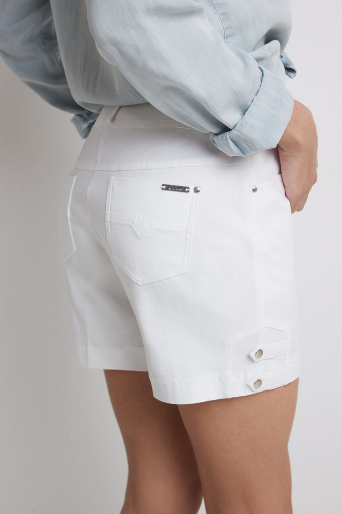 Rekucci Pull-on 5” Classic Shorts With Real Pockets White