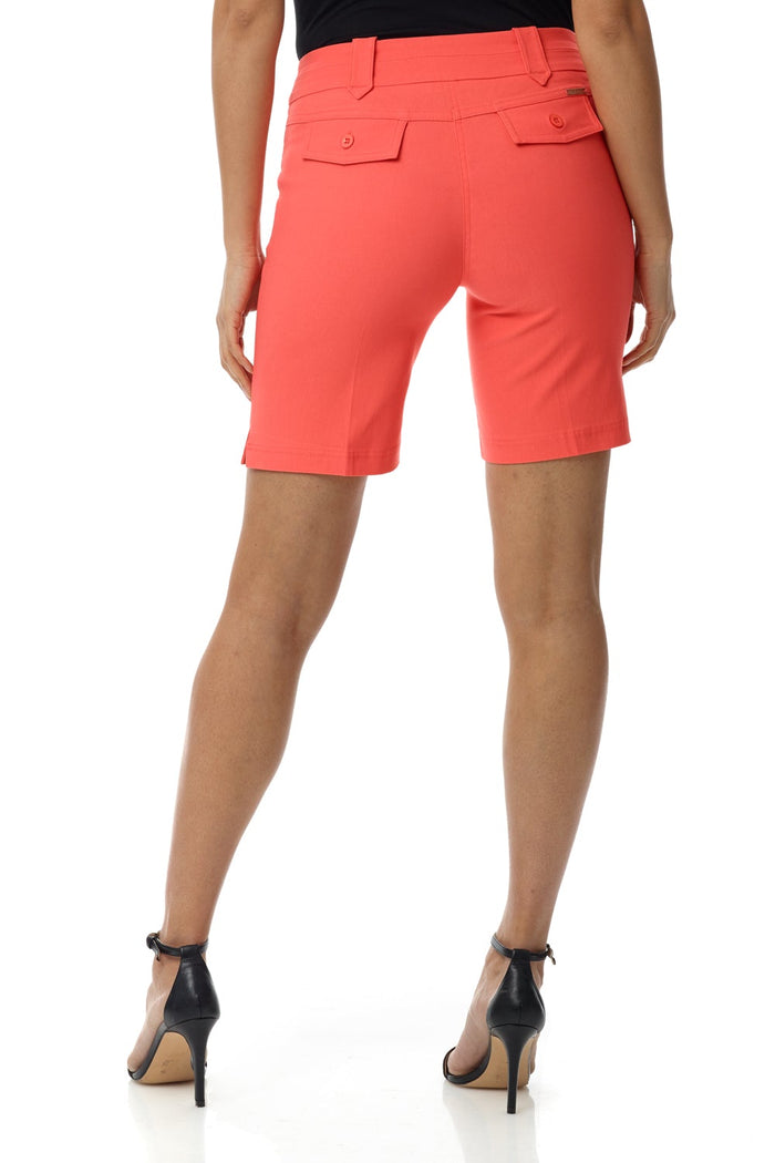 Rekucci Pull-on 8.5” Classic Shorts With Belt Loops Papaya