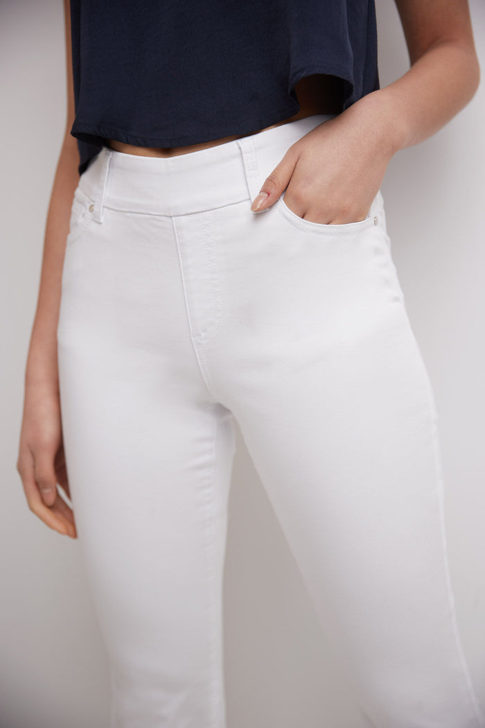 Rekucci Pull-on Bootcut Jeans With Real Pockets White