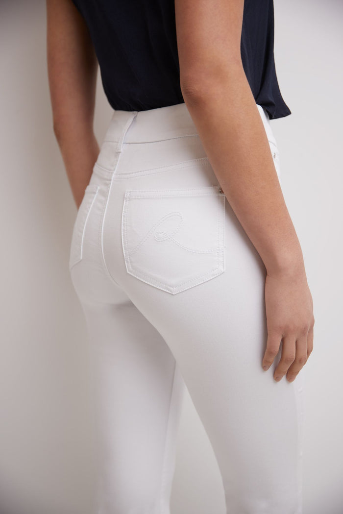 Rekucci Pull-on Bootcut Jeans With Real Pockets White