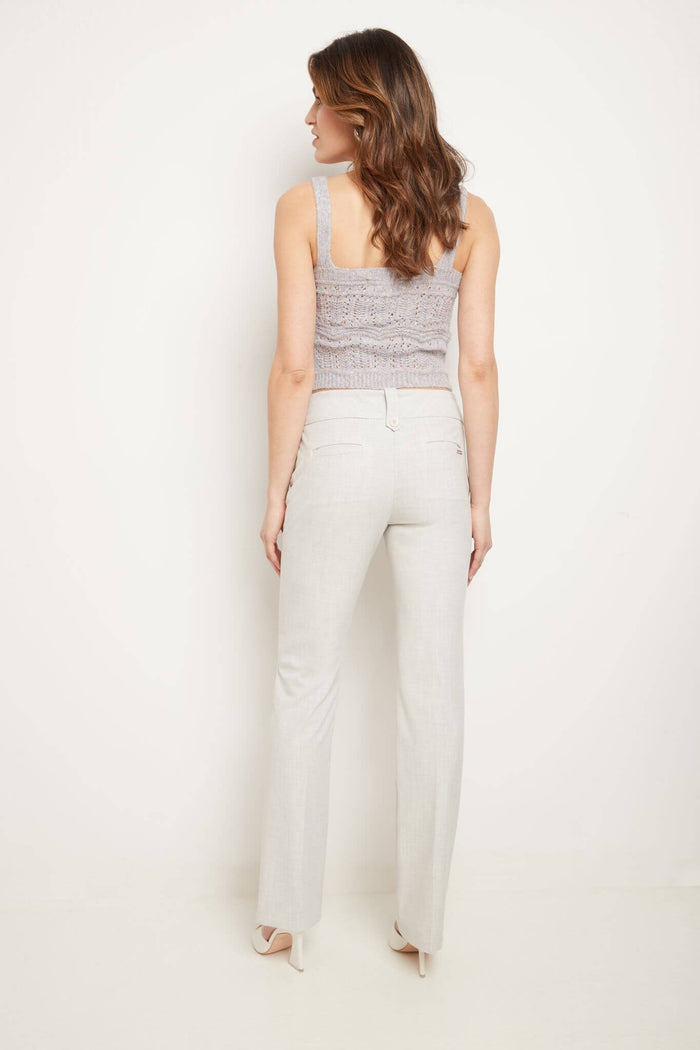 Rekucci Pull-on Bootcut Trousers With Belt Loops & Tummy Control Dove-grey-mix