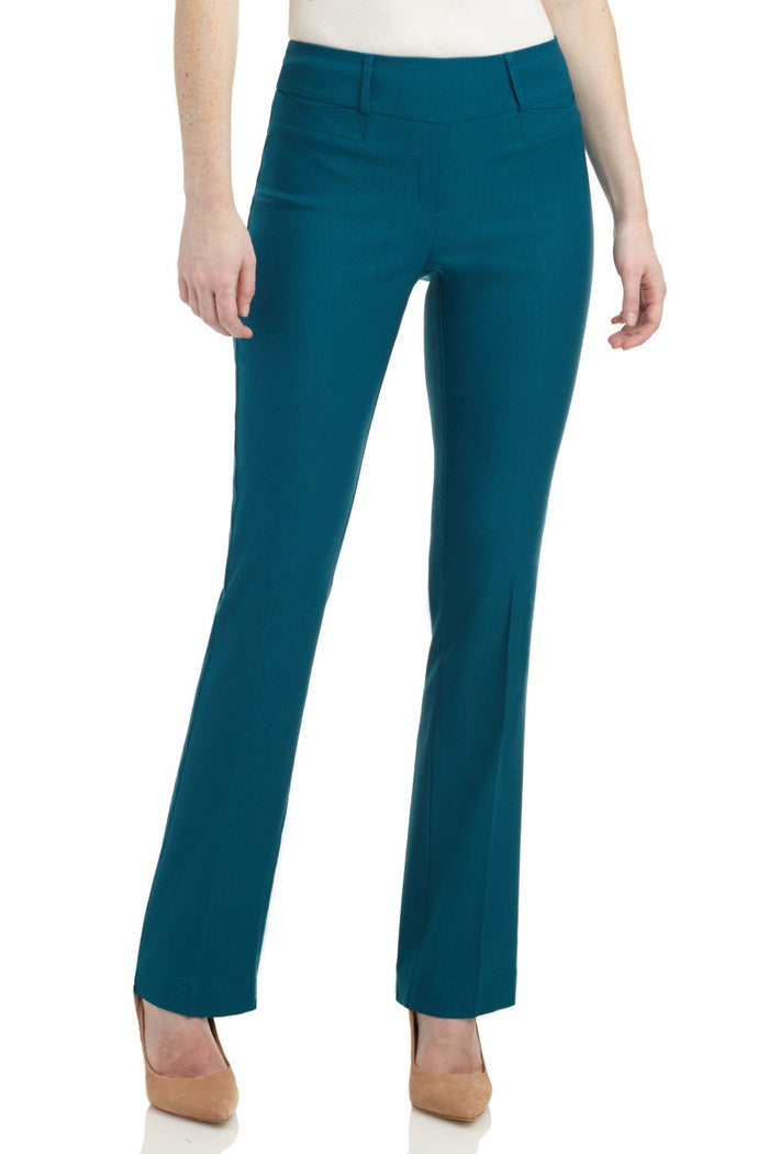 Rekucci Barely Bootcut Pants With Fake Pockets