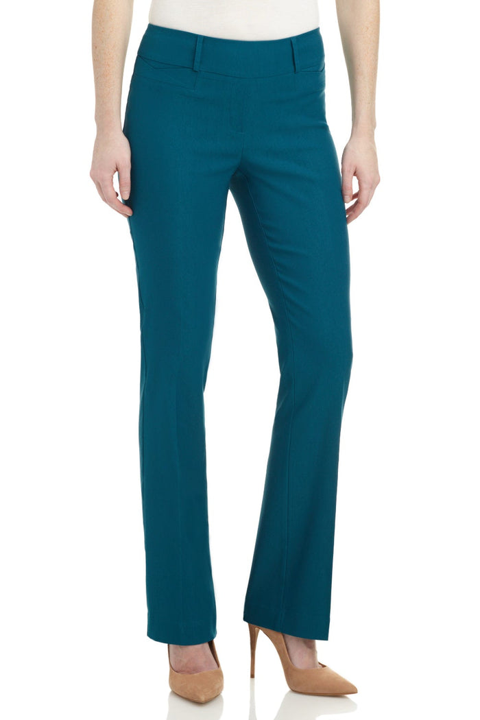 rekucci Barely Bootcut Pants with Fake Pockets