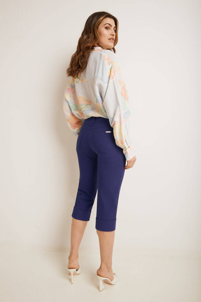 Rekucci Chic Capri With Classic Cuffed Hem