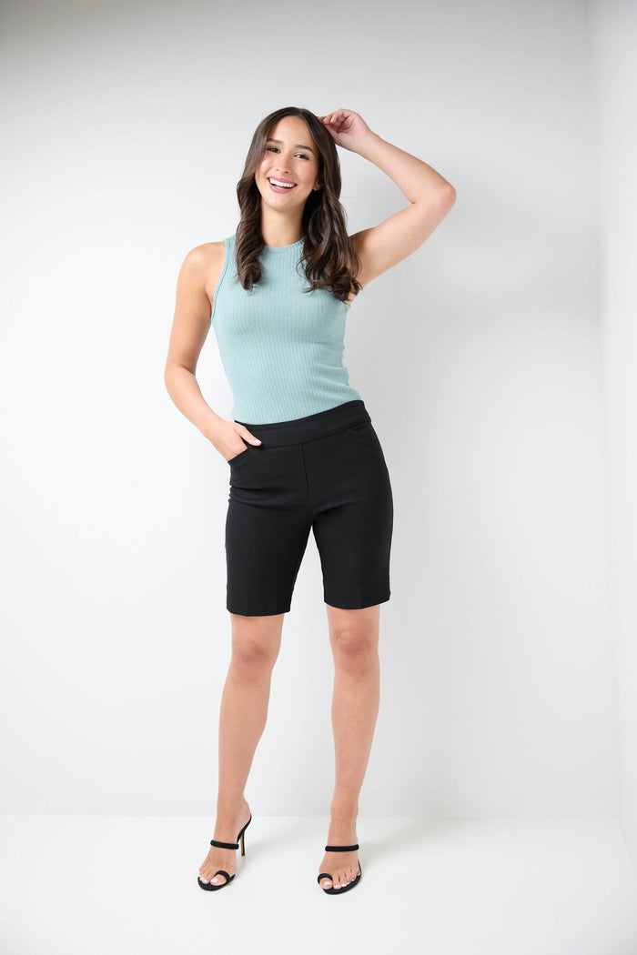 rekucci Rekucci EcoCosy 9" Walking Short with Pockets black