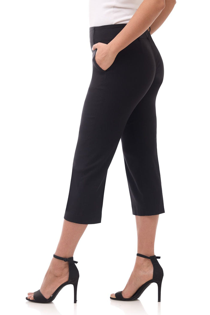 Rekucci Rekucci EcoCosy Classic Chic Cropped Capri Pant Black