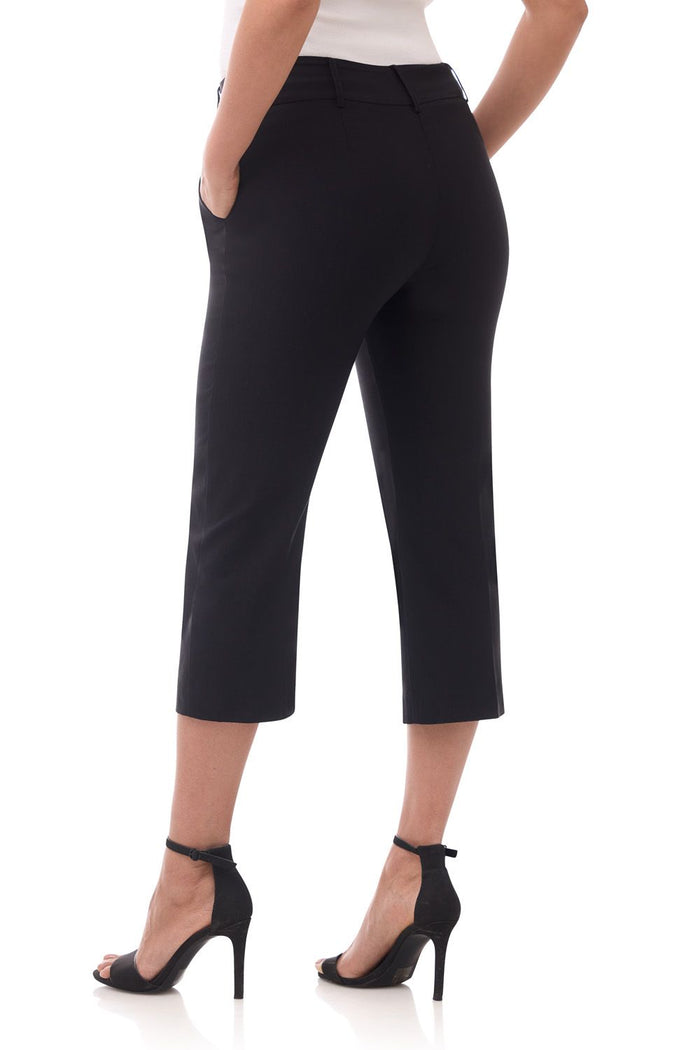 Rekucci Rekucci EcoCosy Classic Chic Cropped Capri Pant Black