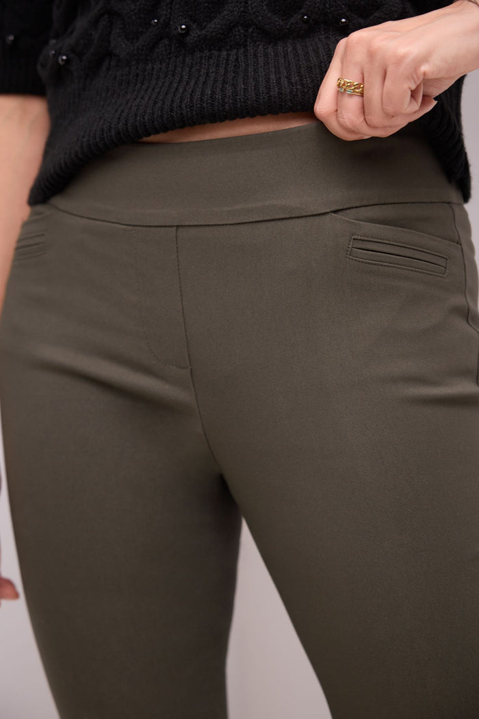 Rekucci Rekucci EcoCosy Comfort Flare Pull-On Pant Olive