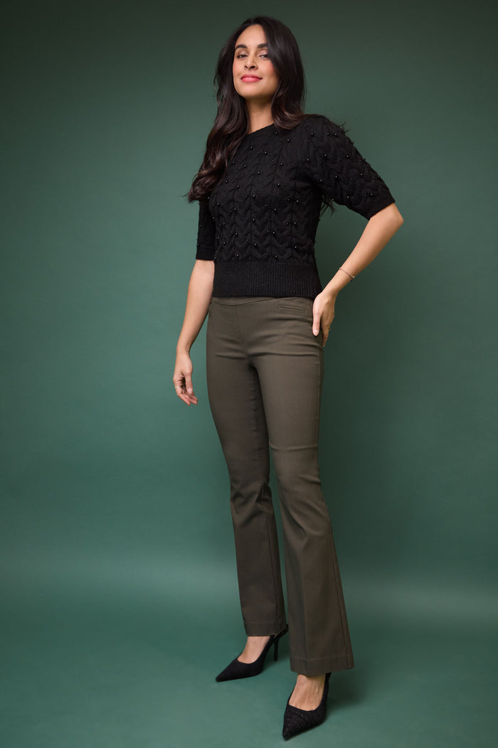 Rekucci Rekucci EcoCosy Comfort Flare Pull-On Pant Olive