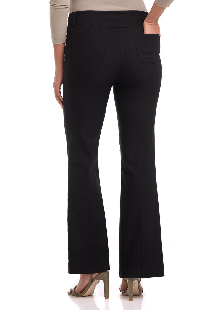 Rekucci Rekucci EcoCosy Comfort Pull-On Flared Leg Pant Black