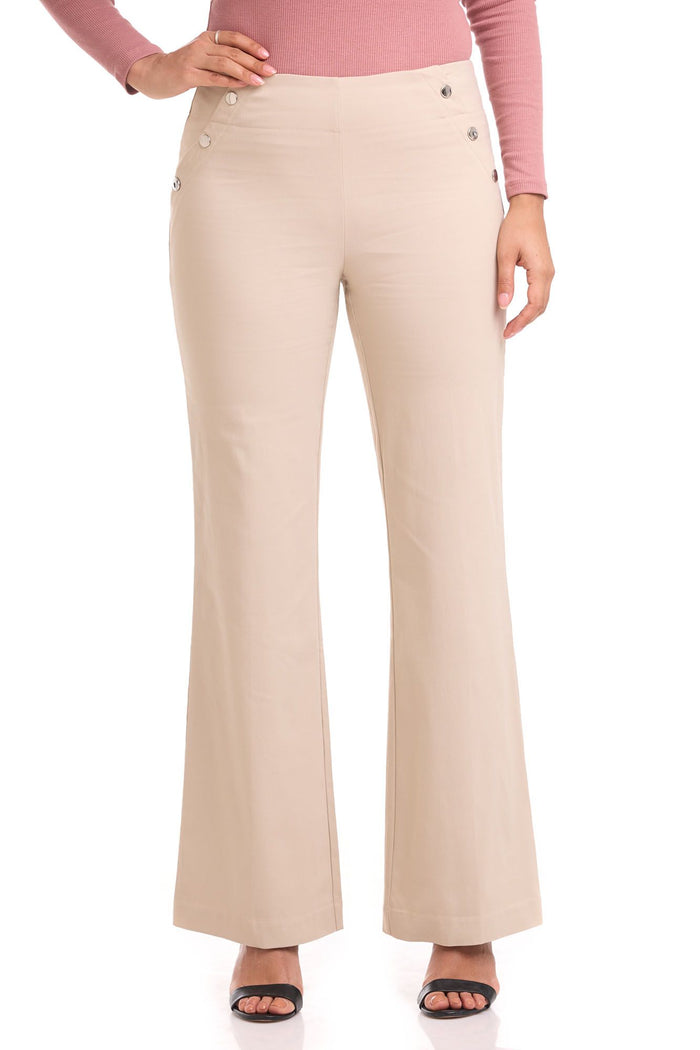 rekucci Rekucci EcoCosy Comfort Wide Leg Pull-On Pant sand