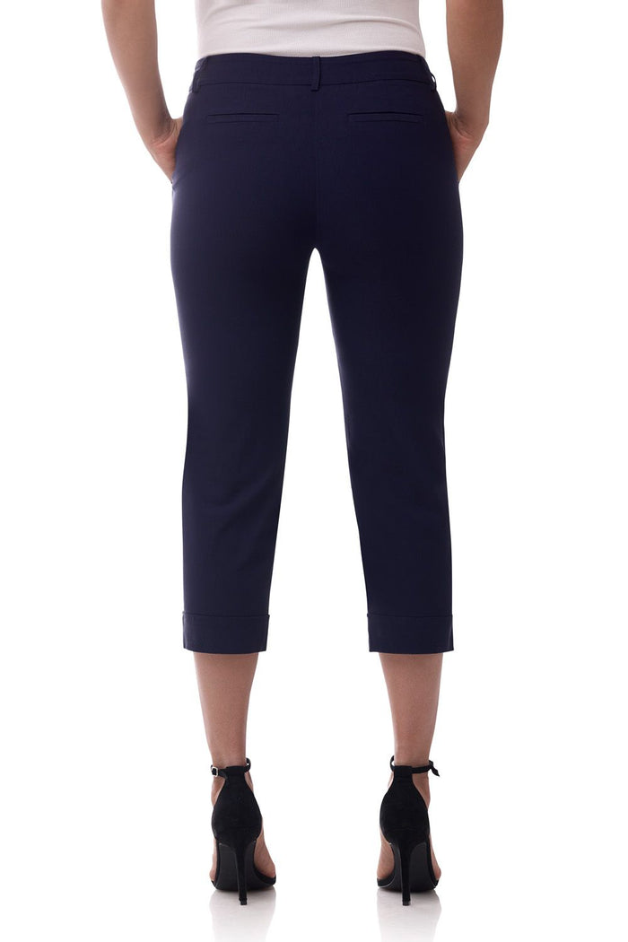 Rekucci Rekucci EcoCosy Cuffed Modern Cargo Crop Pant Navy
