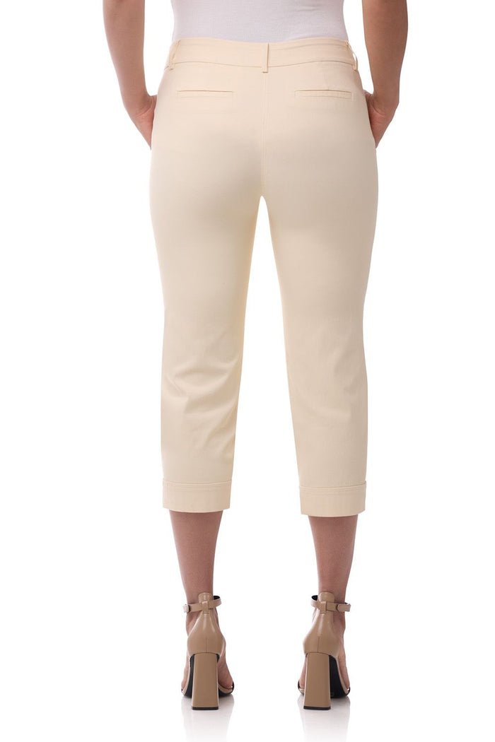 Rekucci Rekucci EcoCosy Cuffed Modern Cargo Crop Pant Wheat