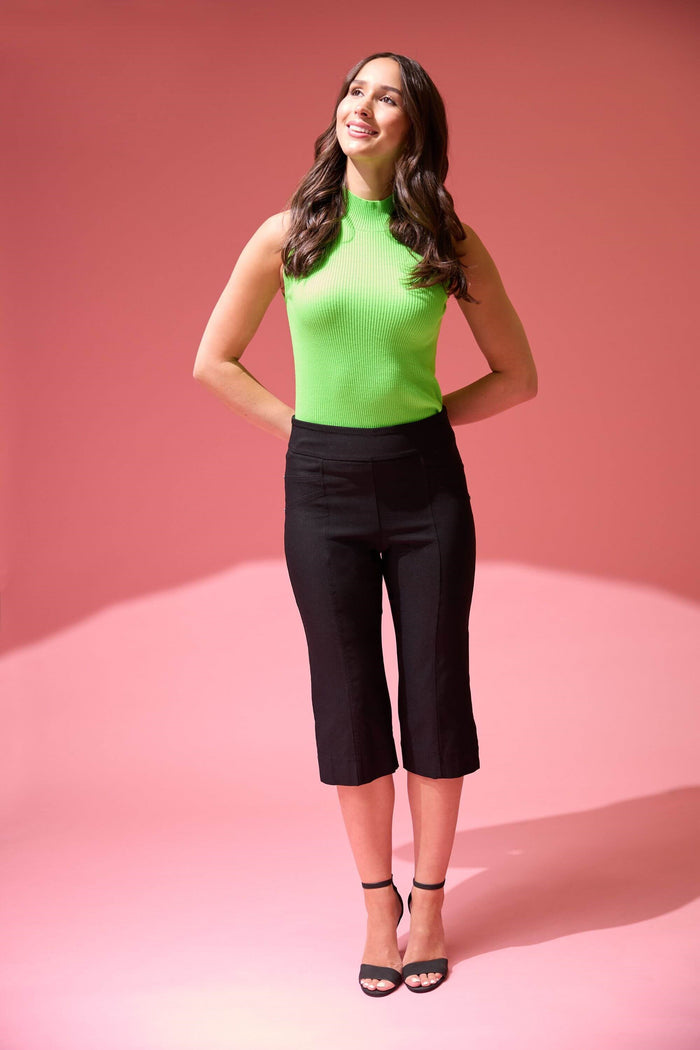 rekucci Rekucci EcoCosy Ease Into Comfort Capri with Seams black