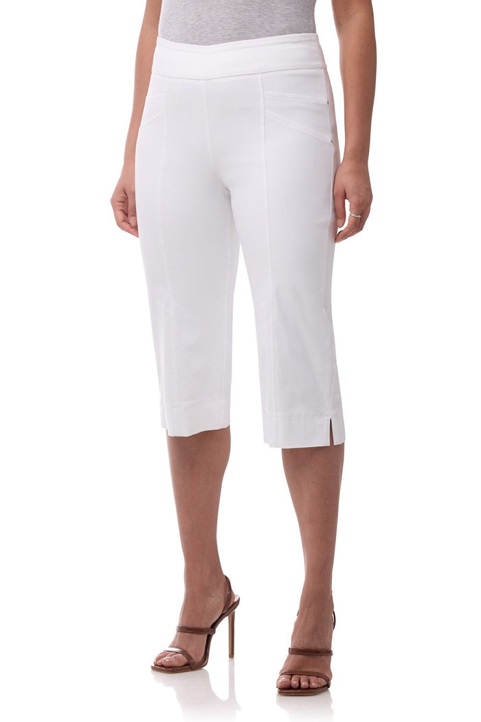 rekucci Rekucci EcoCosy Ease Into Comfort Capri with Seams white