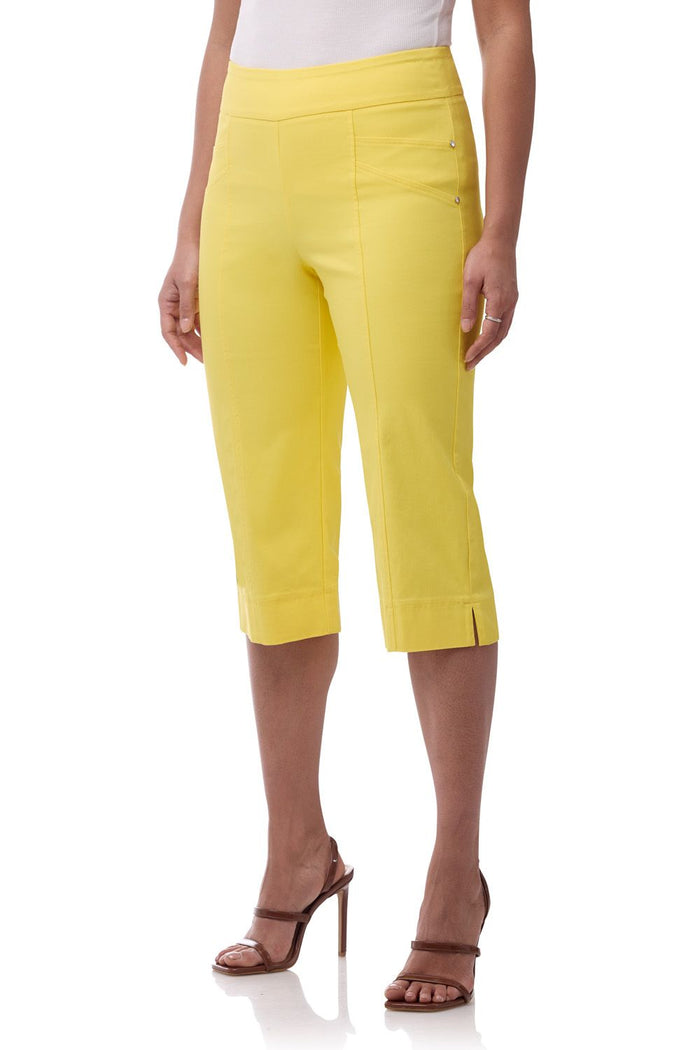 rekucci Rekucci EcoCosy Ease Into Comfort Capri with Seams buttercup