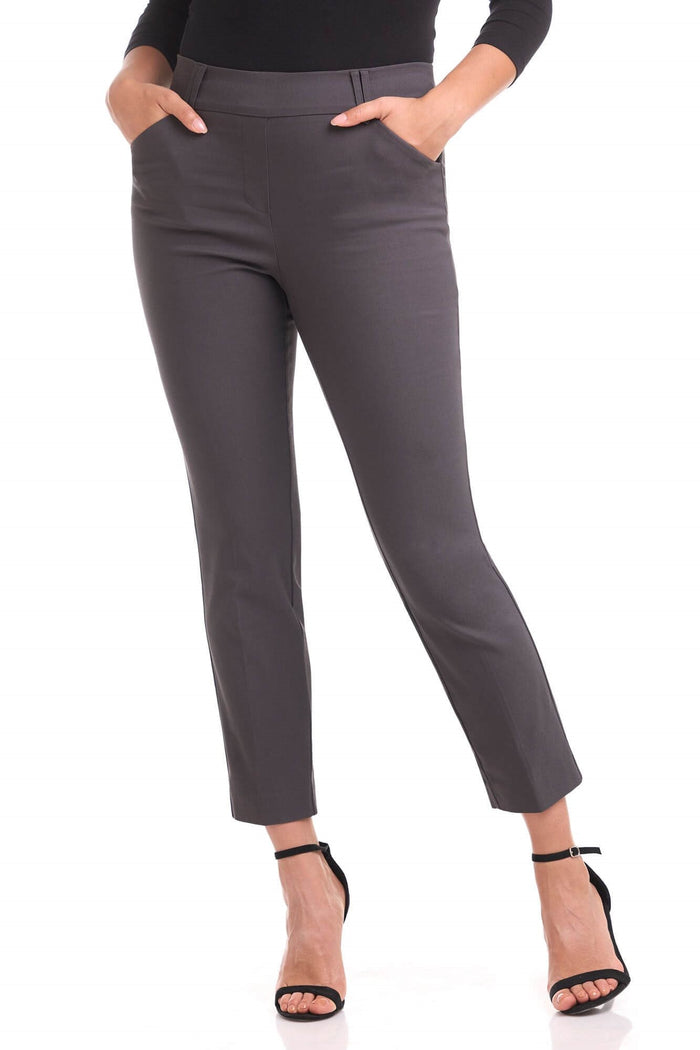 rekucci Rekucci EcoCosy Straight Leg Chino Pant with Pockets dark-grey