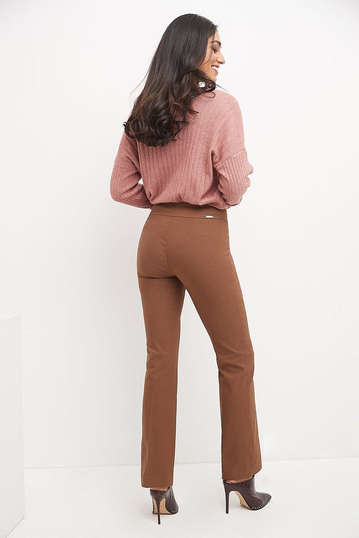 Rekucci Pull-on Bootcut Work Pants Chestnut