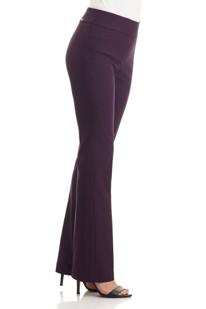Rekucci Pull-on Bootcut Work Pants Deep-plum