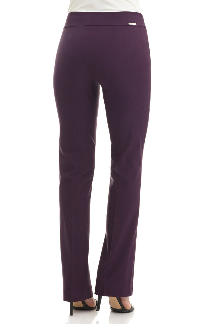 Rekucci Pull-on Bootcut Work Pants Deep-plum