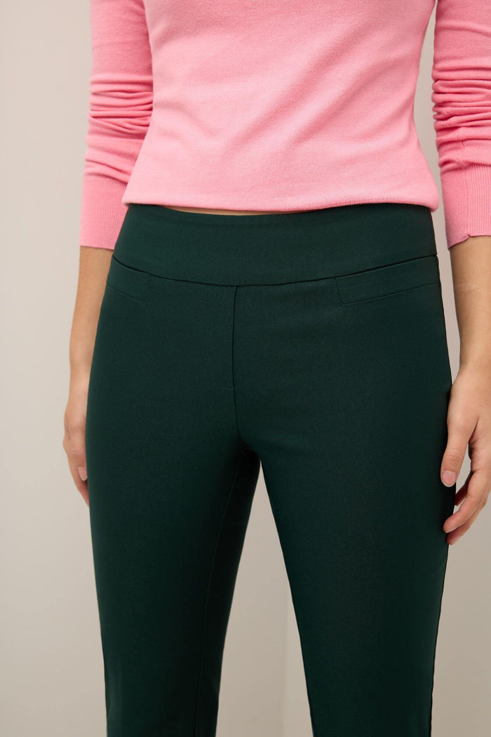 Rekucci Pull-on Bootcut Work Pants Hunter-green