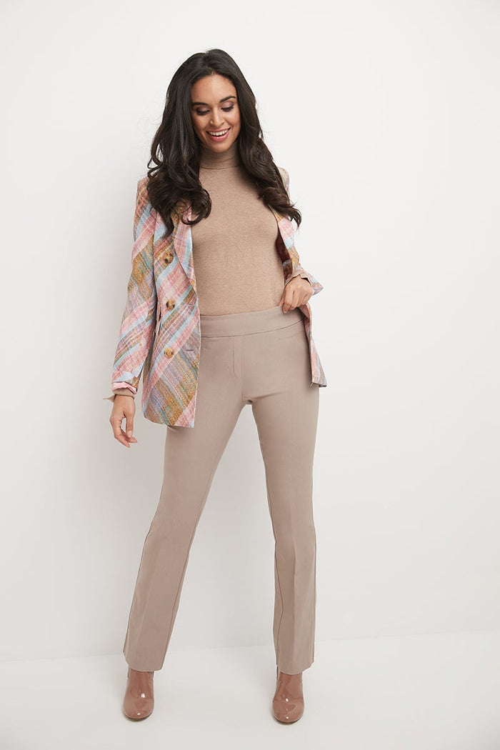 Rekucci Pull-on Bootcut Work Pants Khaki