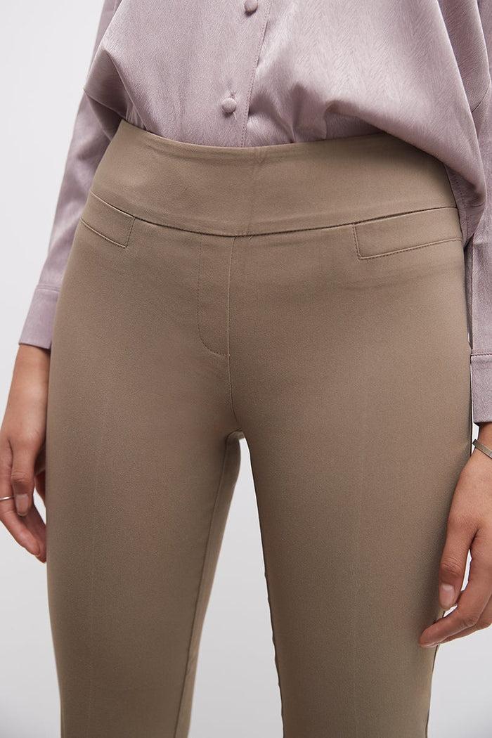 Rekucci Pull-on Bootcut Work Pants Oatmeal