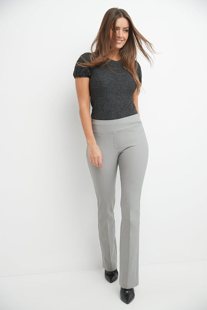 Rekucci Pull-on Bootcut Work Pants Silver