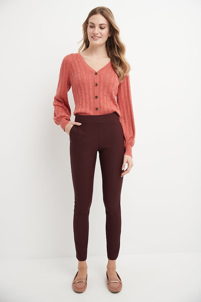 Rekucci Pull-on Skinny Pants Brick