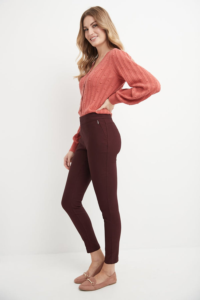 Rekucci Pull-on Skinny Pants Brick