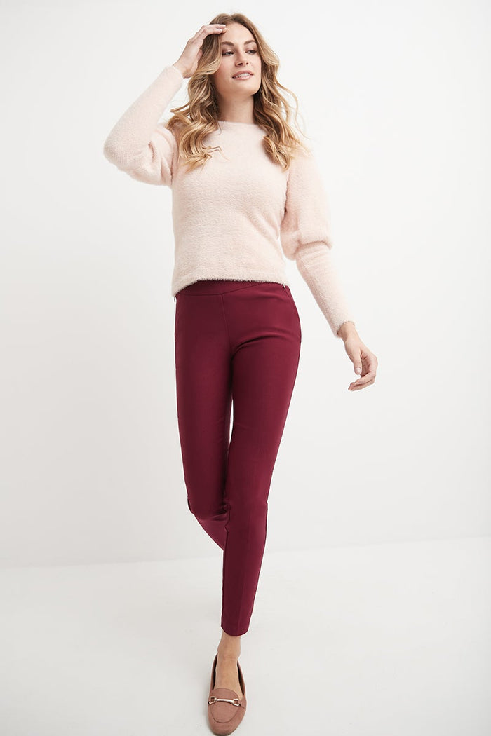 Rekucci Pull-on Skinny Pants Burgundy