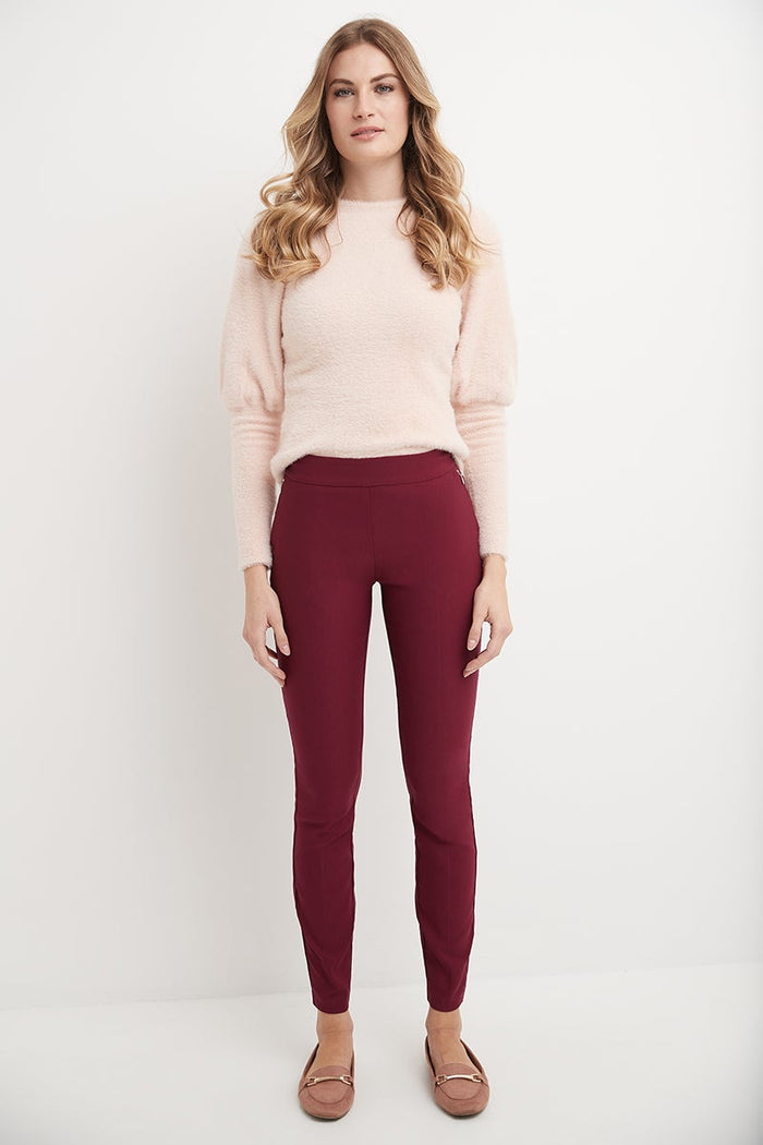 Rekucci Pull-on Skinny Pants Burgundy