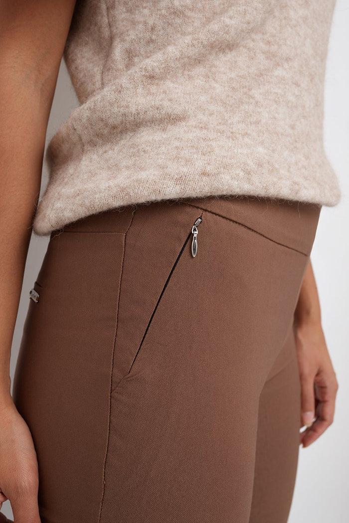 Rekucci Pull-on Skinny Pants Chestnut