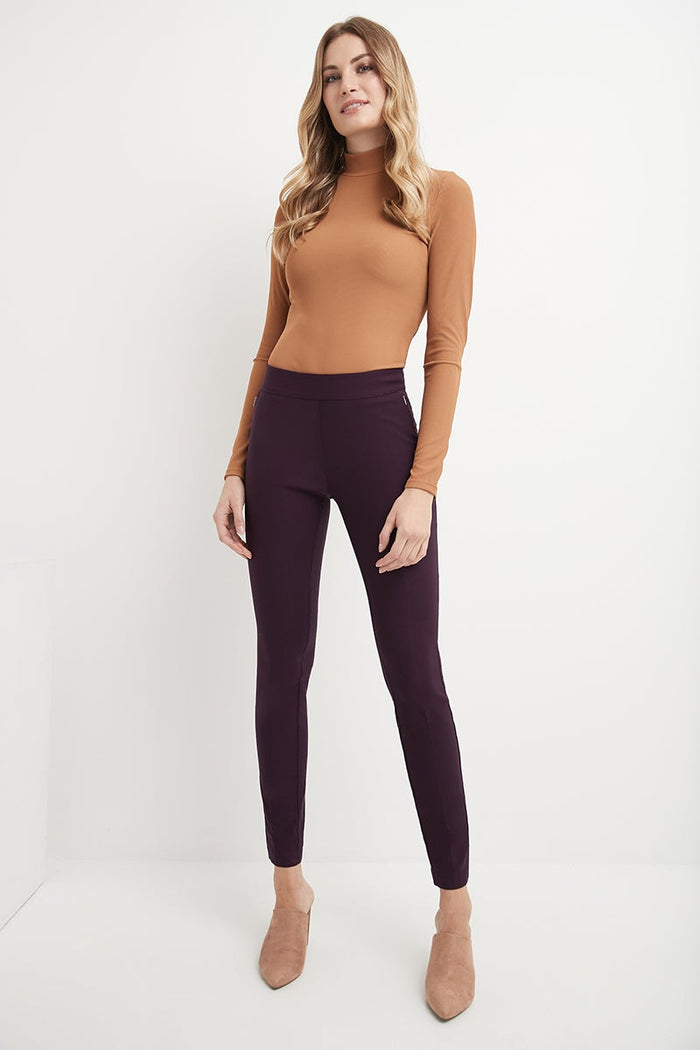 Rekucci Pull-on Skinny Pants Deep-plum