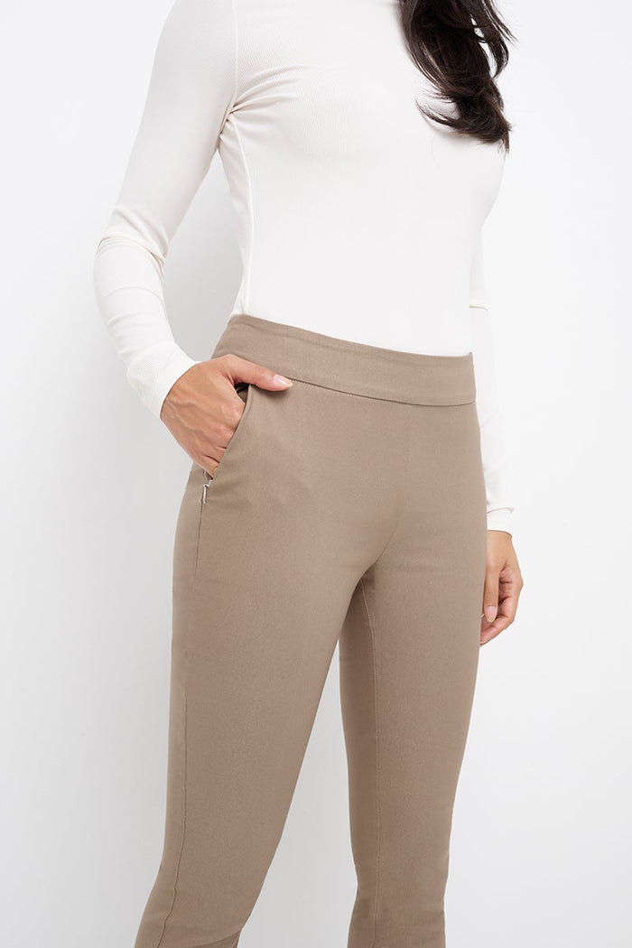 Rekucci Pull-on Skinny Pants Oatmeal