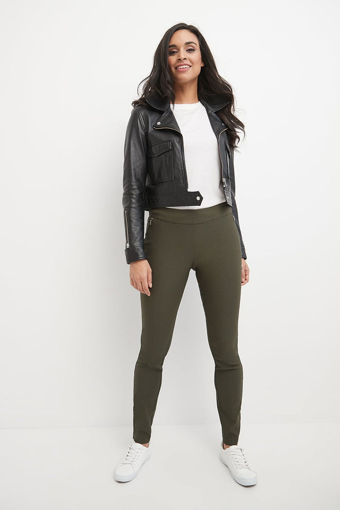 rekucci Pull-on skinny pants olive