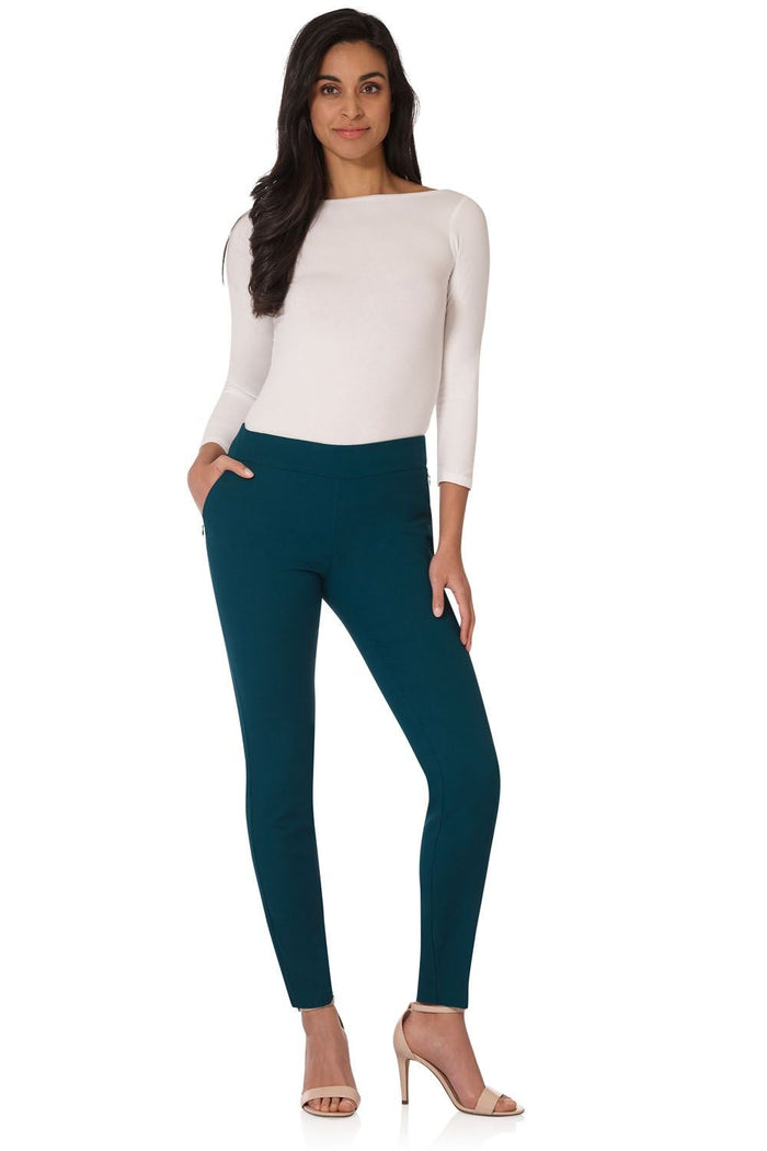 Rekucci Pull-on Skinny Pants Teal