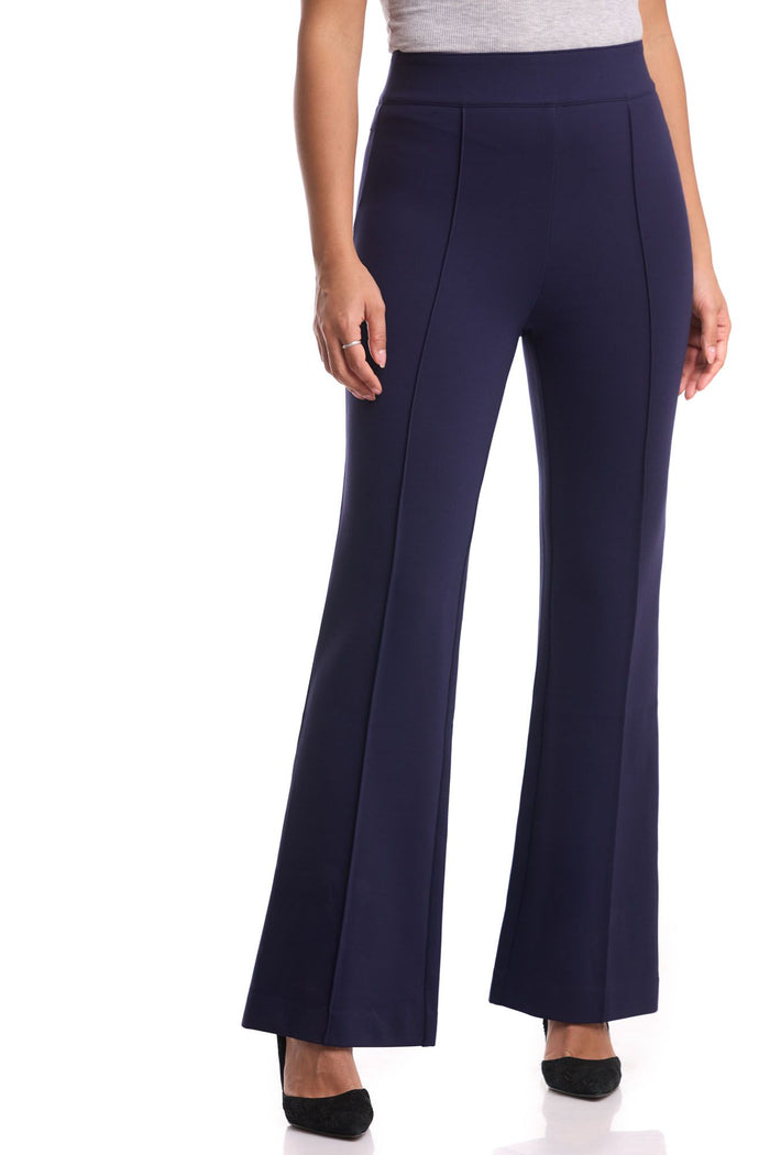 rekucci Secret Figure High-Waist Flare Pant navy