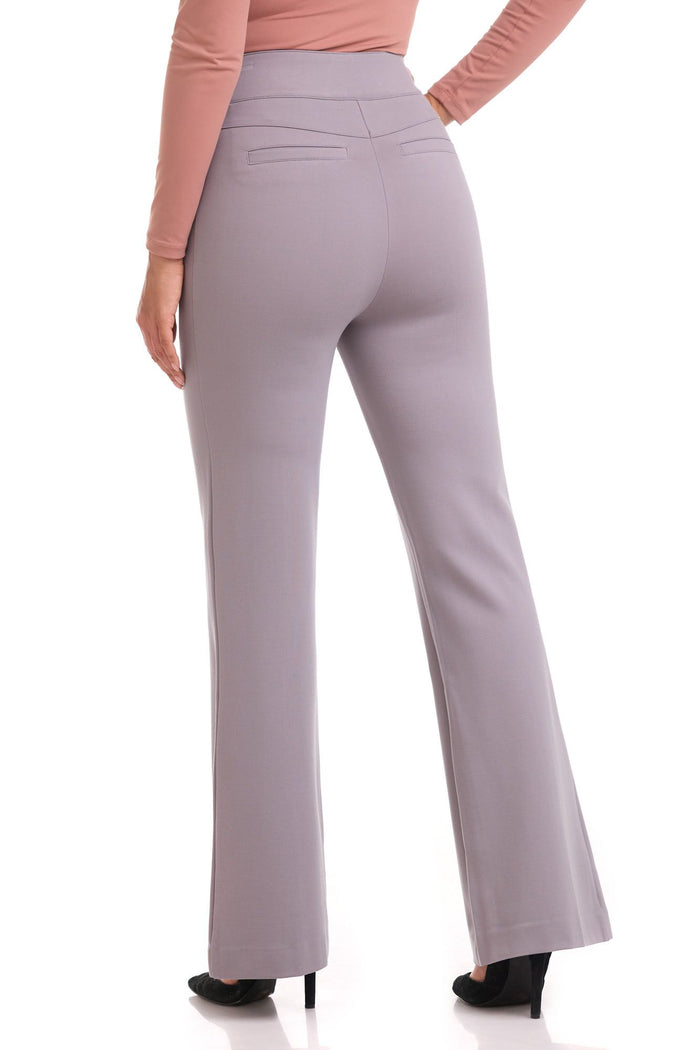 Rekucci Secret Figure High-Waist Flare Pant Silver