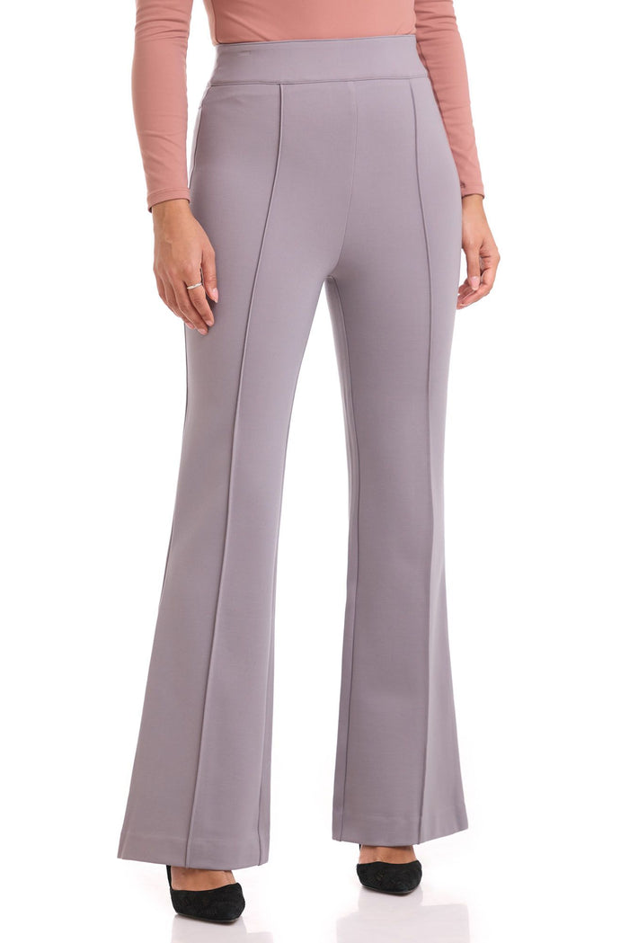 rekucci Secret Figure High-Waist Flare Pant silver